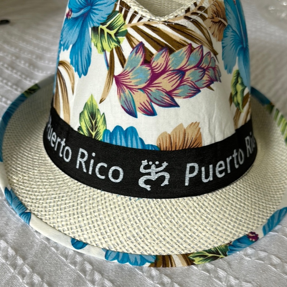 Floral Puerto Rico Fedora Hat